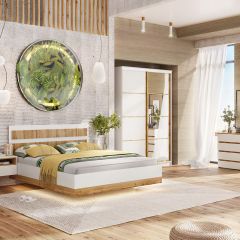 Кровать 1600 НКМ Дубай секция 8 с основанием в Лысьве - lysva.mebel24.online | фото 2