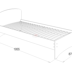 Кровать-2 одинарная (900*1900) в Лысьве - lysva.mebel24.online | фото 2