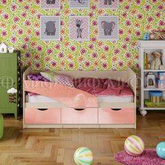 Кровать Бабочки (Розовый металлик) 1600 в Лысьве - lysva.mebel24.online | фото