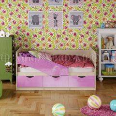 Кровать Бабочки (Сиреневый металлик) 1600 в Лысьве - lysva.mebel24.online | фото 1