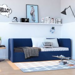 Кровать-диван Leonardo 160*70 (Синий) + боковина в Лысьве - lysva.mebel24.online | фото 5