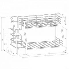 Кровать двухъярусная "Толедо-1" Коричневый/Венге в Лысьве - lysva.mebel24.online | фото 2