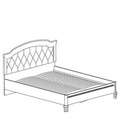 Кровать №489 Марлен (1800) Кремовый белый в Лысьве - lysva.mebel24.online | фото 2
