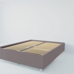 Кровать Подиум с ортопедическим основанием 1200 (велюр темно-серый) в Лысьве - lysva.mebel24.online | фото 2