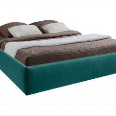 Кровать Подиум с ПМ 1600 (велюр бирюзовый) в Лысьве - lysva.mebel24.online | фото
