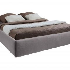 Кровать Подиум с ПМ 1600 (велюр темно-серый) в Лысьве - lysva.mebel24.online | фото