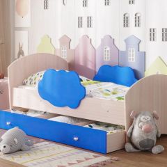 Кровать "Тучка" на щитах с бортиками + ящик в Лысьве - lysva.mebel24.online | фото 7