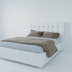 Кровать Венеция без основания 1200 (экокожа белая) в Лысьве - lysva.mebel24.online | фото