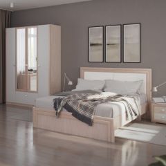 Кровать 1.6 Глэдис М31 с настилом и мягкой частью (ЯШС/Белый) в Лысьве - lysva.mebel24.online | фото 4