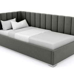 Кровать угловая Хлоя интерьерная +основание (80х200) в Лысьве - lysva.mebel24.online | фото 4