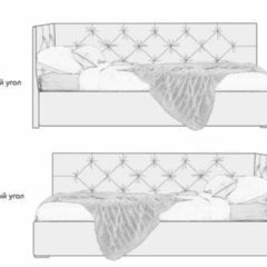 Кровать угловая Хлоя интерьерная +основание (90х200) в Лысьве - lysva.mebel24.online | фото 2