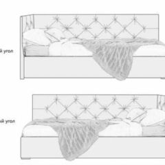 Кровать угловая Лилу интерьерная +основание/ПМ/бельевое дно (120х200) в Лысьве - lysva.mebel24.online | фото 5