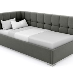 Кровать угловая Мия интерьерная +основание (120х200) в Лысьве - lysva.mebel24.online | фото 4