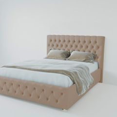 Кровать Версаль с ПМ 1400 (велюр серый) в Лысьве - lysva.mebel24.online | фото 1