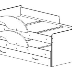 Кровать выкатная Радуга (Матрешка) 800*1600/1650 в Лысьве - lysva.mebel24.online | фото 15