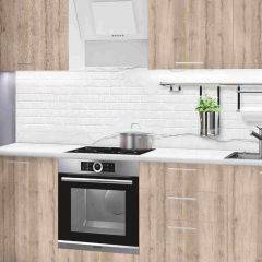 Кухонный фартук со столешницей (А-013) в едином стиле (3050 мм) в Лысьве - lysva.mebel24.online | фото