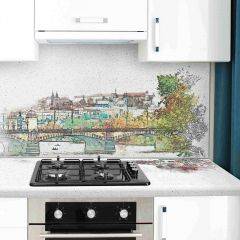 Кухонный фартук со столешницей (А-015) в едином стиле (3050 мм) в Лысьве - lysva.mebel24.online | фото 1
