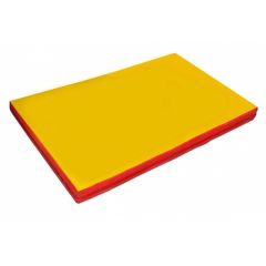 Мат гимнастический 2х1х0,05м цв. красный-желтый в Лысьве - lysva.mebel24.online | фото 1