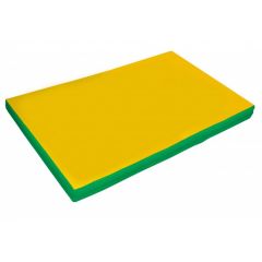 Мат гимнастический 2х1х0,05м цв. зеленый-желтый в Лысьве - lysva.mebel24.online | фото 1