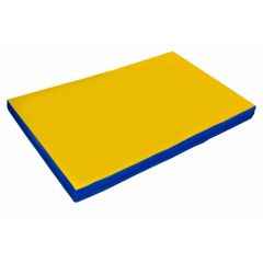 Мат гимнастический 2х1х0,08м цв. синий-желтый в Лысьве - lysva.mebel24.online | фото 1