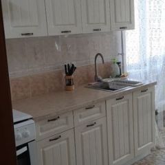 Модульная кухня Луксор серый-бирюза в Лысьве - lysva.mebel24.online | фото 3