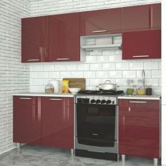 Модульная кухня Танго бордо в Лысьве - lysva.mebel24.online | фото 1
