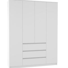 МОРИ МШ 1600.1 Шкаф (белый) в Лысьве - lysva.mebel24.online | фото 2
