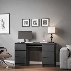 МОРИ МС-2 Стол 6 ящиков (графит) в Лысьве - lysva.mebel24.online | фото