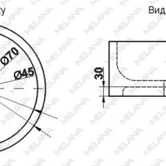 Накладная раковина melana mln-7076b (черная) в Лысьве - lysva.mebel24.online | фото 2