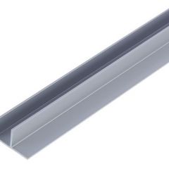 Планка угловая "F" 6 мм для стеновой панели (алюминий) в Лысьве - lysva.mebel24.online | фото