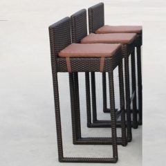 Плетеный барный стул Y390A-W63 Brown в Лысьве - lysva.mebel24.online | фото