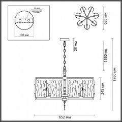 Подвесная люстра Odeon Light Elegante 4878/7 в Лысьве - lysva.mebel24.online | фото 4