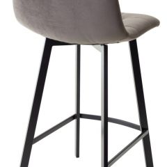 Полубарный стул CHILLI-QB SQUARE графит #14, велюр / черный каркас (H=66cm) М-City в Лысьве - lysva.mebel24.online | фото 2