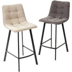 Полубарный стул CHILLI-QB SQUARE графит #14, велюр / черный каркас (H=66cm) М-City в Лысьве - lysva.mebel24.online | фото 5