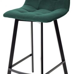 Полубарный стул CHILLI-QB SQUARE зеленый #19, велюр / черный каркас (H=66cm) М-City в Лысьве - lysva.mebel24.online | фото