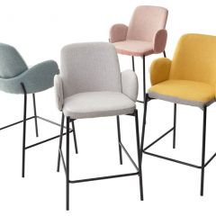 Полубарный стул NYX (H=65cm) VF109 розовый / VF110 брусничный М-City в Лысьве - lysva.mebel24.online | фото 3