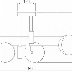 Потолочная люстра Eurosvet Nuvola 70129/6 латунь в Лысьве - lysva.mebel24.online | фото 4