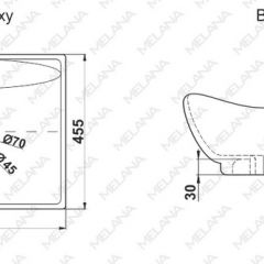 Раковина MELANA MLN-7211 в Лысьве - lysva.mebel24.online | фото 2