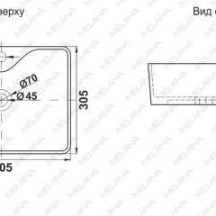 Раковина MELANA MLN-7291X в Лысьве - lysva.mebel24.online | фото 2