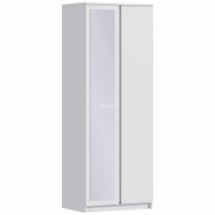 Шкаф 2х дверный с зеркалом Веста СБ-2259 (Белый) в Лысьве - lysva.mebel24.online | фото