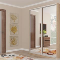 Шкаф №3 1.2-2 Оптима 2100х1204х572 (фасад 2 зеркала) в Лысьве - lysva.mebel24.online | фото
