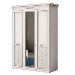 Шкаф 3-дверный со стеклом №453 Адель в Лысьве - lysva.mebel24.online | фото