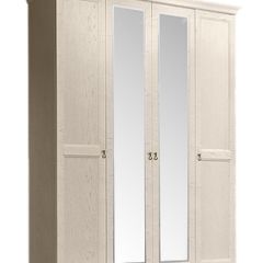 Шкаф 4-х дверный (2 зеркала) для платья и белья Венеция дуб седан (ВНШ1/4) в Лысьве - lysva.mebel24.online | фото
