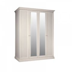 Шкаф 4-х дверный для платья и белья (2 зеркала) Амели штрих-лак (АМШ1/4) в Лысьве - lysva.mebel24.online | фото