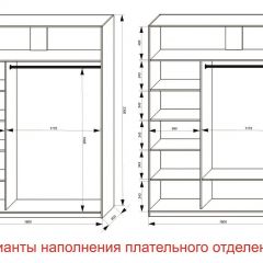 Шкаф-купе 1800 серии SOFT D1+D3+B2+PL1 (2 ящика+1штанга) профиль «Графит» в Лысьве - lysva.mebel24.online | фото 6