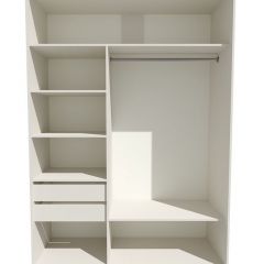 Шкаф-купе 1800 серии SOFT D6+D4+B2+PL2 (2 ящика+1штанга+1 полка) профиль «Капучино» в Лысьве - lysva.mebel24.online | фото 2