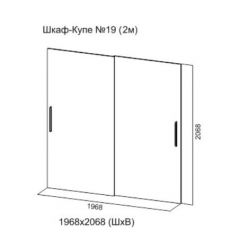 Шкаф-купе №19 Серия 3 Квадро (2000) Ясень Анкор светлый в Лысьве - lysva.mebel24.online | фото 5