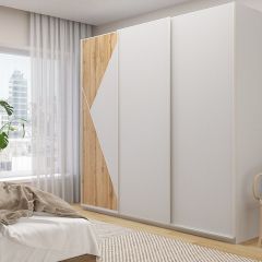 Шкаф-купе 2400 серии SOFT D7+D3+D3+B22+PL4 (по 2 ящика лев/прав+2штанги) профиль «Капучино» в Лысьве - lysva.mebel24.online | фото 5