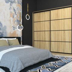 Шкаф-купе Лофт 2400 Шк24-60 (Дуб Сонома) в Лысьве - lysva.mebel24.online | фото 7