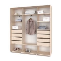 МАРТИН Шкаф-купе с зеркалом Млечный дуб (2200*450) М422 в Лысьве - lysva.mebel24.online | фото 4